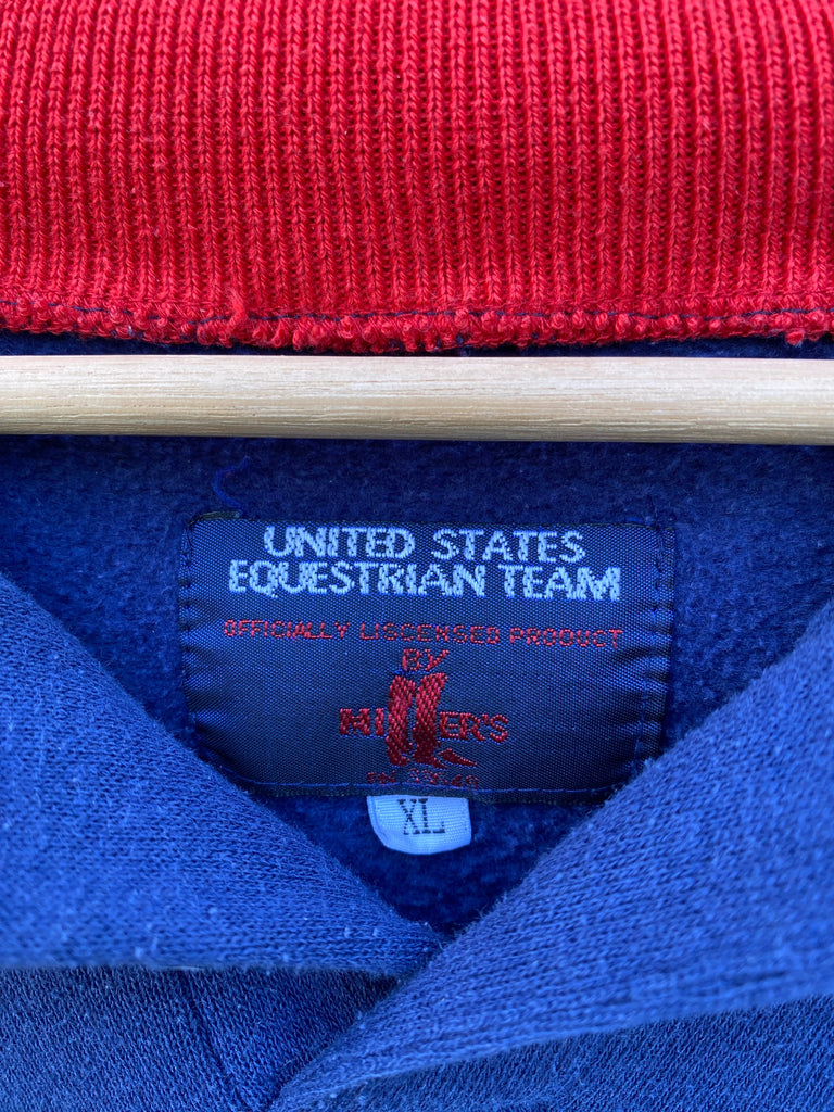 Vintage 70s USA Equestrian Team Sweatshirt (XL)