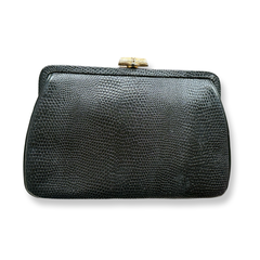 Vintage 60s Leather Handheld Clutch