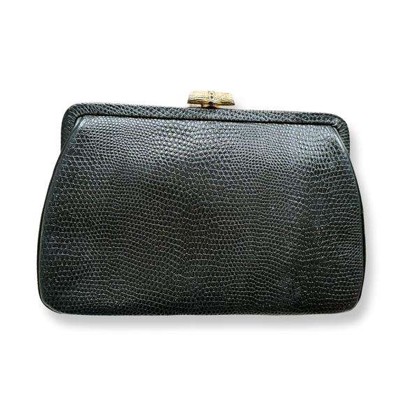 Vintage 60s Mayer NY Leather Handheld Clutch