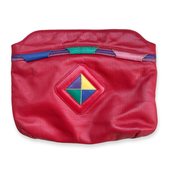 Vintage 80s Color Block Crossbody