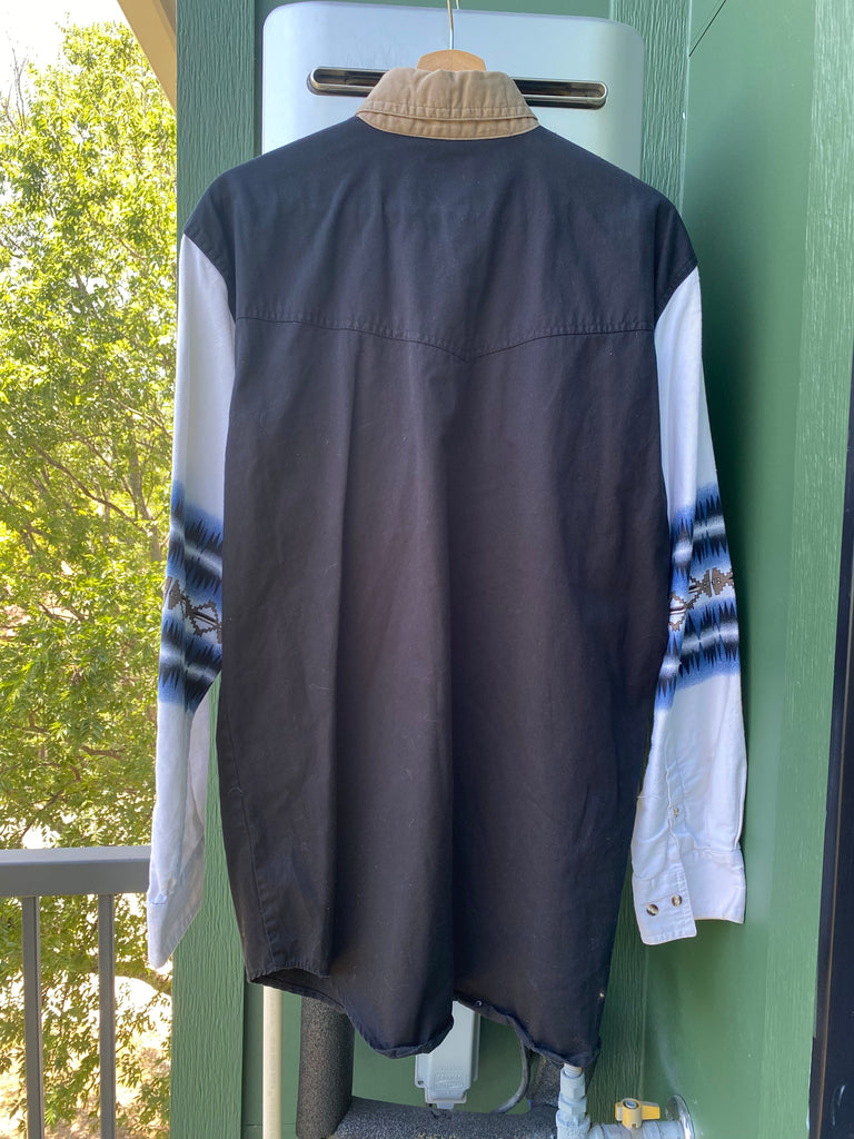 Vintage 90s Express Riders Western Aztec Button-Up (XL)