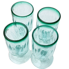 Vintage Handblown Cocktail Glasses (4)