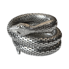 Vintage Whiting and Davis Silver Snake Bracelet