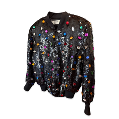 Vintage 70s Neiman Marcus Sequin Bomber Jacket