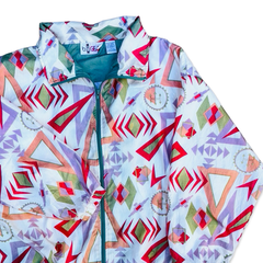 Vintage 90s Geo Print Windbreaker