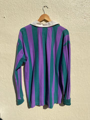 Vintage McIntosh & Seymour Striped Rugby Shirt (XL)