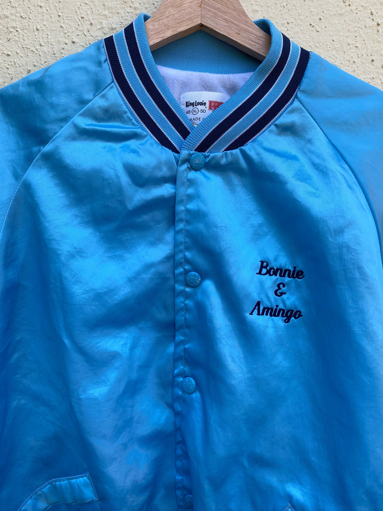 Vintage 70s Horse Stables Satin Jacket (L/XL)