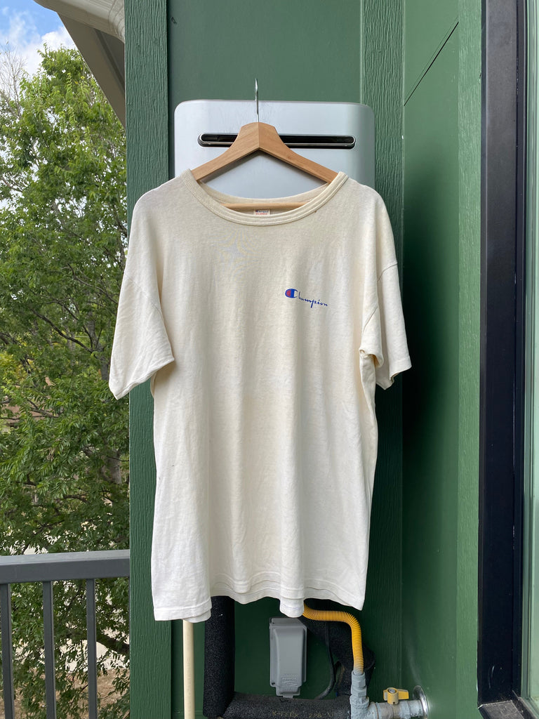 Vintage 80s Champion Logo Shirt (XL)