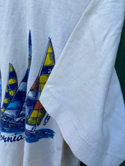 Vintage 70s Crazy Hawaii Sail Boat California Tee (M/L)