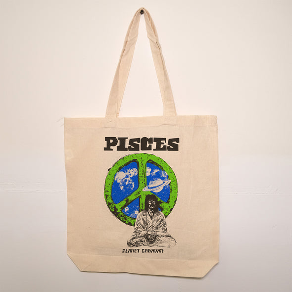 Black Zodiac Pisces Tote - Ships Week of 8/11