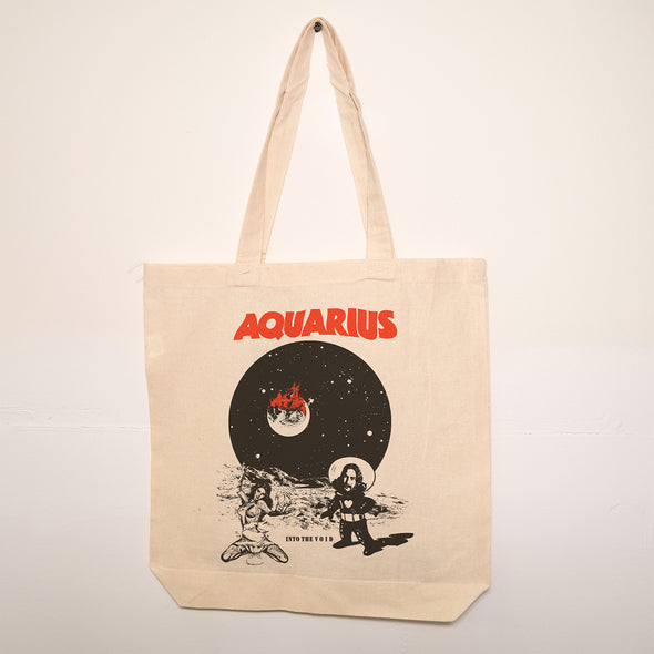 Black Zodiac Aquarius Tote - Ships Week of 8/11