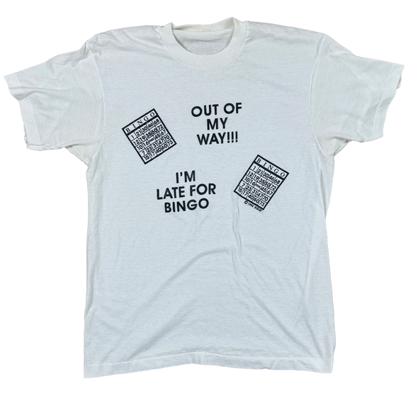 Vintage I'm Late For Bingo Shirt - (L)
