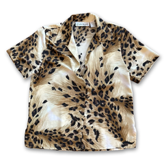 Vintage 90s Animal Print Top