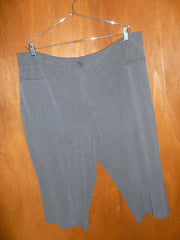 Charcoal Jersey Capri (22W)