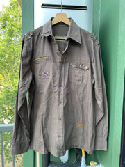 Vintage Y2K Code 7 Button Down (M/L)