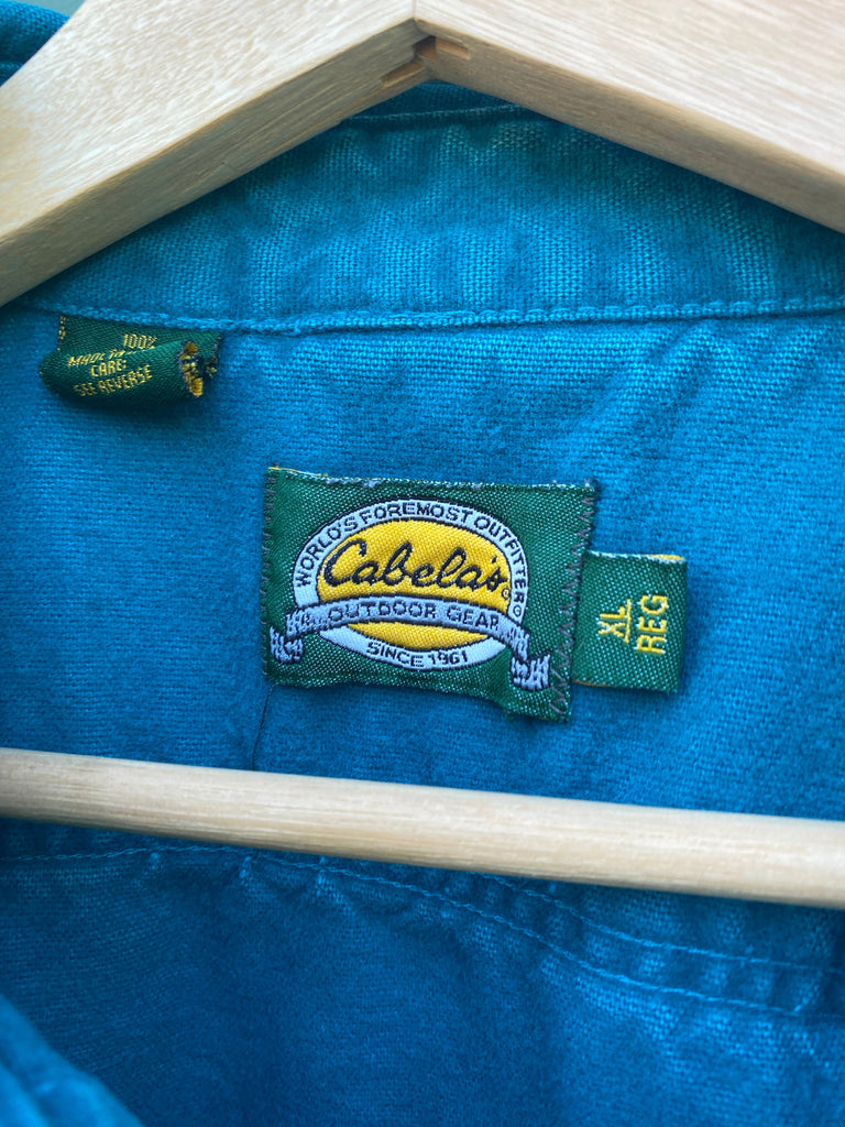 Vintage 90s Cabela's Chamois Heavyweight Button Down (XL)