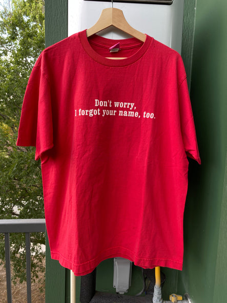 Vintage Y2K I Forgot Your Name Tee (L)