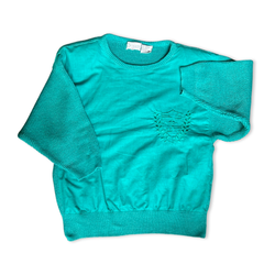 Vintage 80s Teal Sweater