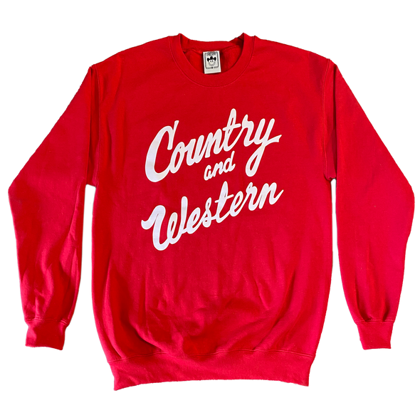 Country & Western Red or Black Sweatshirt