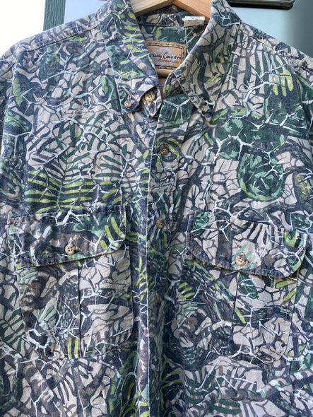 Vintage 90s Camo Shirt (XXL)