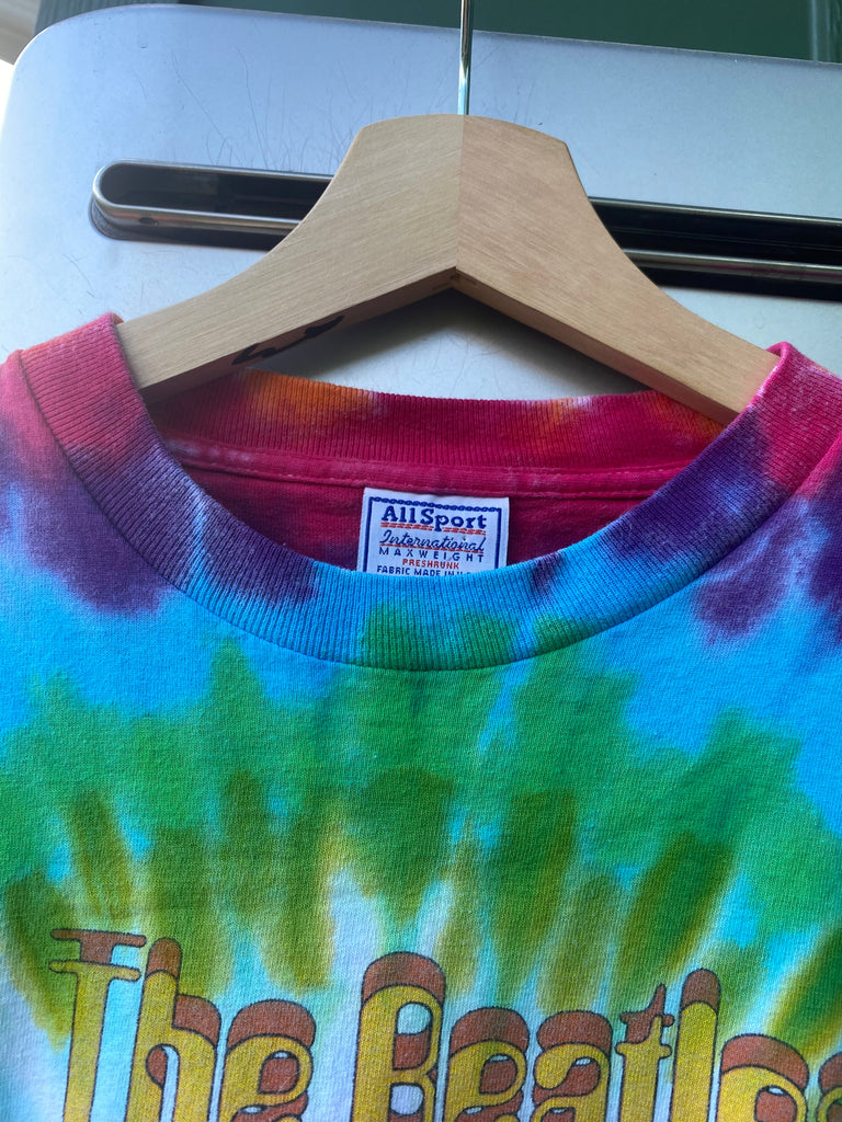 Vintage 90s The Beatles Yellow Submarine Tie Dye Tee (L/XL)