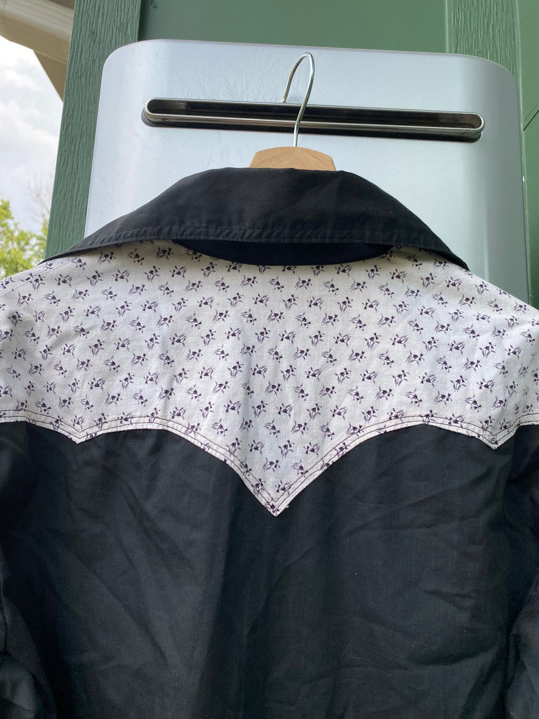 Vintage 70s Floral Pearl Snap Shirt (M/L)
