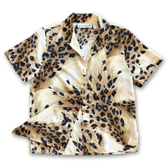 Vintage 90s Animal Print Top