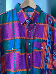 Vintage 90s Wrangler Brush-Popper Shirt (XL)