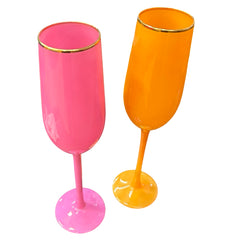 Vintage Sugar Plum Champagne Flute Set