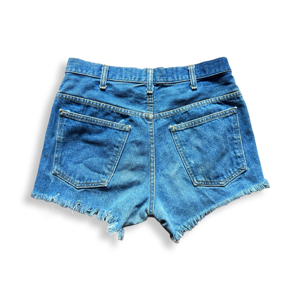 Vintage 90s Patched Denim Shorts (30)