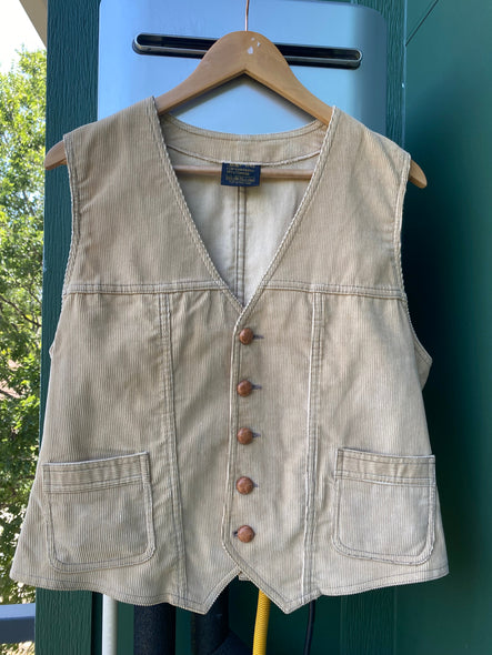 Vintage 70s Sears Corduroy Vest (M)