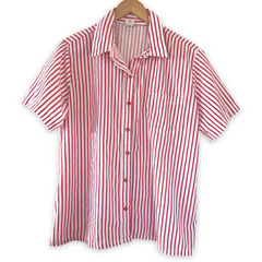 Vintage 90s Boca Bay Red Striped Top