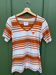 Vintage Y2K University of Texas Striped Tee (M/L)