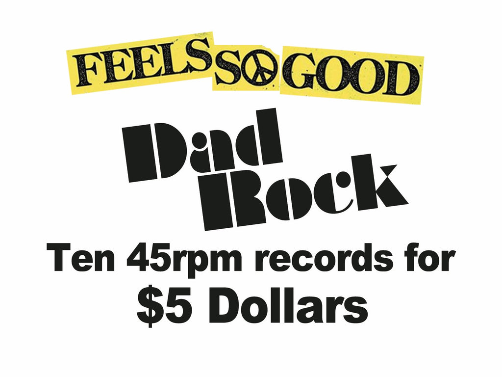 Ten 45rpm Records for $5 - Dad Rock