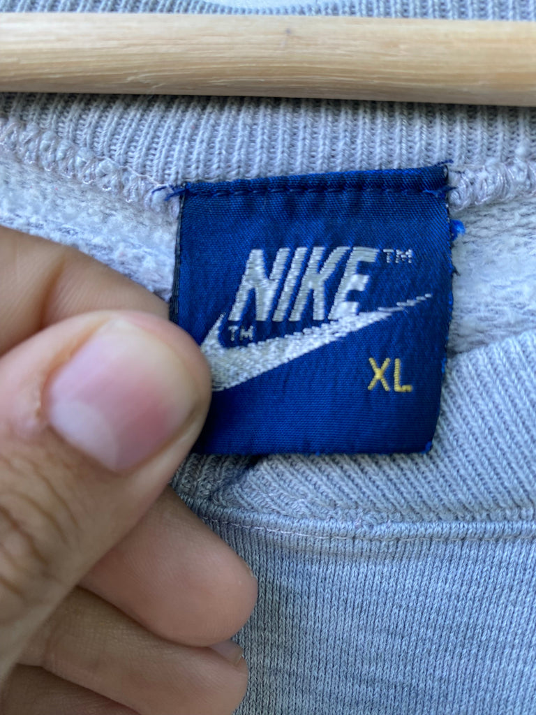 Vintage 80s Nike Crewneck Sweatshirt Kangaroo Pocket (XL)