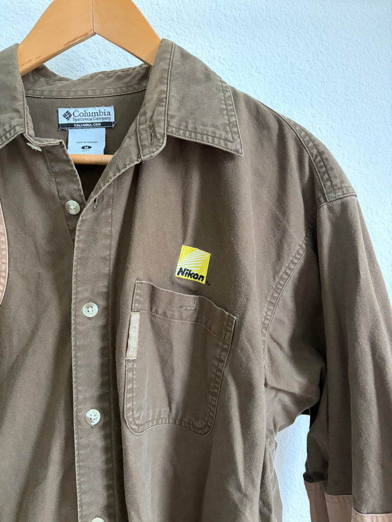 Vintage 90s Nikon Camera Button-Down Shirt (M/L)