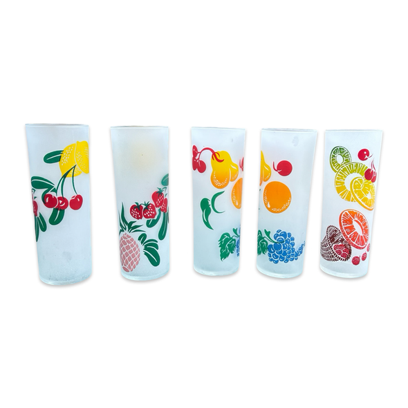 Vintage 50s Fruit Cup Set