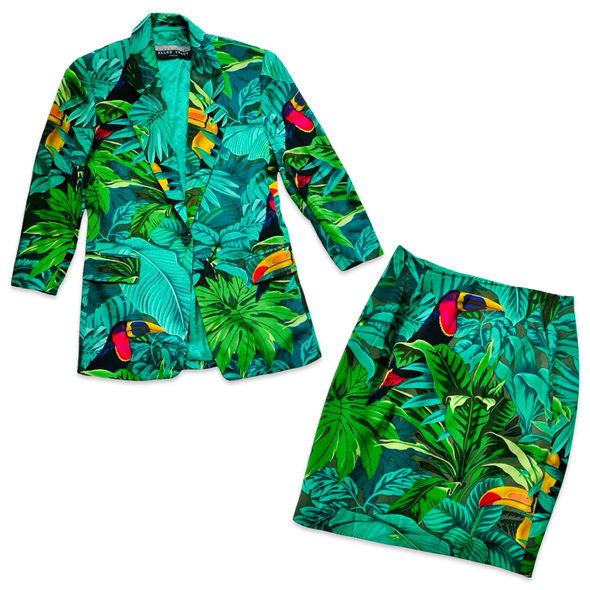 Vintage 90s Tropical Suit Set
