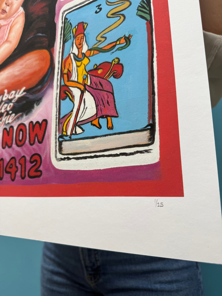 Miss Cleo - Limited Edition Archival Giclée Print from Static Medium by Farkira