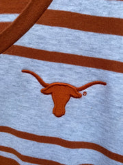 Vintage Y2K University of Texas Striped Tee (M/L)