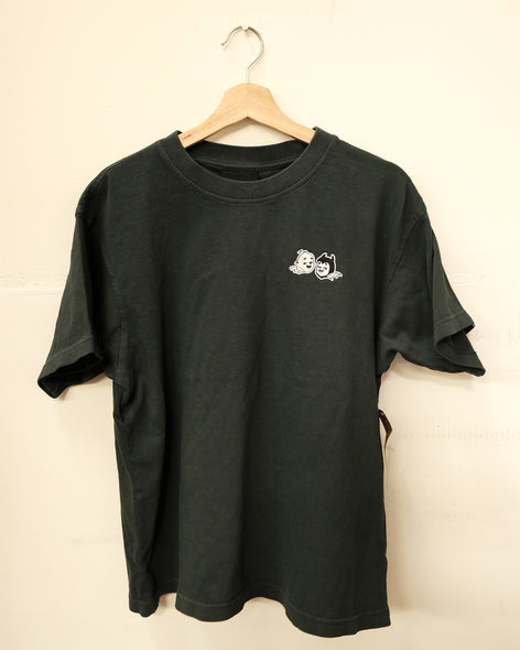 Never Evil Embroidered Perfect Tee - Midnight Navy