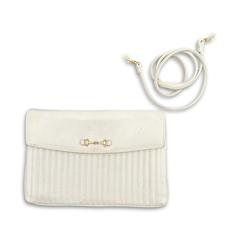 Vintage 60s White Crossbody Bag