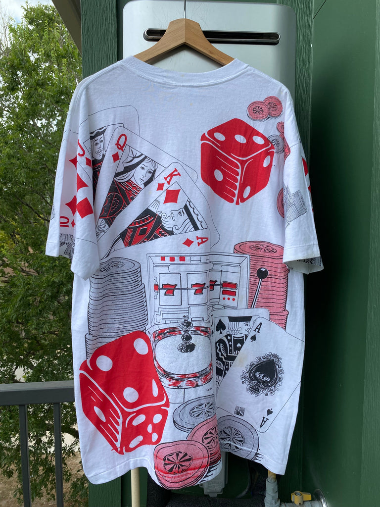 Vintage 90s Casino AOP Tee (XL)