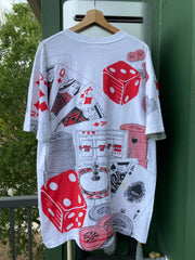 Vintage 90s Casino AOP Tee (XL)