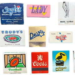 Vintage Match Book Bundle of 10