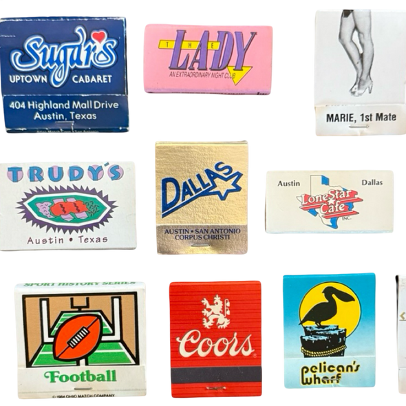 Vintage Match Book Bundle of 10