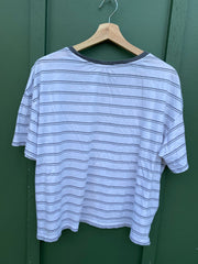 Vintage Y2K University of Texas Striped Cropped Shirt (M/L)