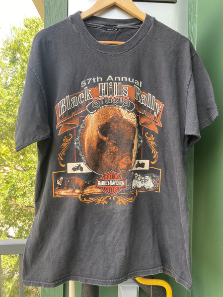 Vintage 90s Harley Davidson Sturgis Biker Rally Tee (M/L)