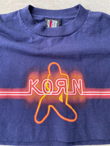 Vintage 90s Korn Cropped Longsleeve Tee (S/M)