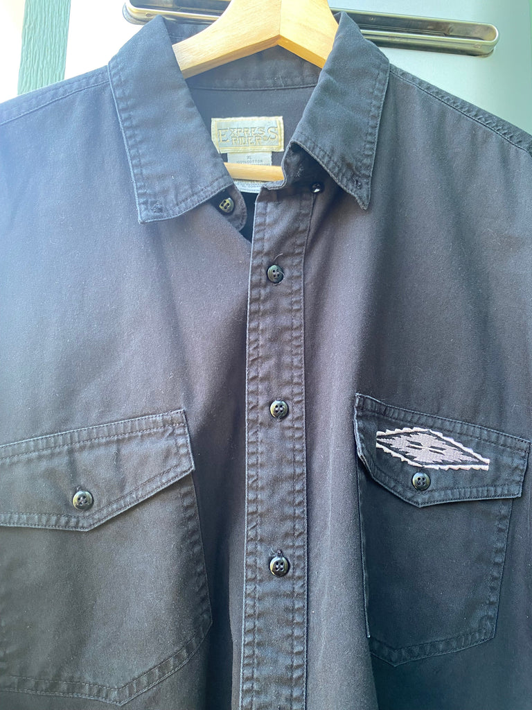 Vintage 90s Express Riders Western Button Up (XL)